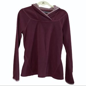 PrAna Purple Pullover Yoga Fleece Size Medium
